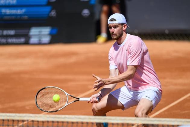 TENNIS - ATP, Tennis Herren DANUBE Upper Austria Open MAUTHAUSEN,AUSTRIA,30.APR.25 - TENNIS - ATP Challenger Tour, DANUBE Upper Austria Open. Image shows Nico Hipfl (AUT).  GEPAxpictures xChristianxMoser