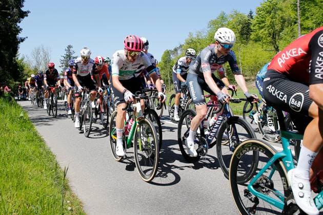 1 stage Muenchenstein Fribourg Darren Rafferty IRL 30 04 2025 Hochwald SO, SWITZERLAND, Tour de Romandie 1 stage Muenchenstein Fribourg Darren Rafferty IRL Team EF Education Easypost