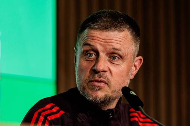 45 DFB Cup Womens Final FC Bayern Munich SV Werder Bremen Final Press Conference 30 04 2025 Alexander Straus FC Bayern Munich, Coach 45 DFB Cup Womens Final FC Bayern Munich SV Werder Bremen Final Press Conference Cologne, RheinEnergiestadion, 30 04 2025 Copyright: xBEAUTIFULxSPORTS Wunderlx