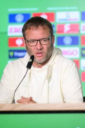 Soccer, DFB Cup Women, 20250430, Press conference MD 1 FC Bayern Munich SV Werder Bremen In the picture Coach Bremen Thomas HORSCH Cologne Rhein Energie Stadium North Rhine-Westphalia Germany Copyright: Passion2Press MarkusxFischerx