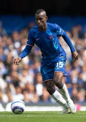 Chelsea FC v Everton FC - Premier League LONDON, ENGLAND - APRIL 26: Nicolas Jackson of Chelsea during the Premier League match between Chelsea FC and Everton FC at Stamford Bridge on April 26, 2025 in London, England. London Stamford Bridge England United Kingdom Copyright: xVisionhausx 776173212