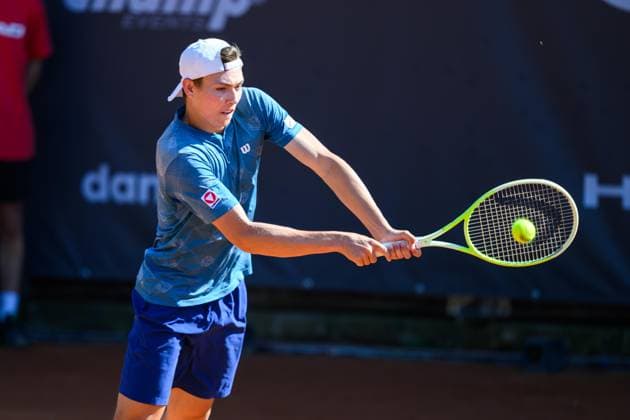 TENNIS - ATP, Tennis Herren DANUBE Upper Austria Open MAUTHAUSEN,AUSTRIA,30.APR.25 - TENNIS - ATP Challenger Tour, DANUBE Upper Austria Open. Image shows Matthias Ujvary (AUT).  GEPAxpictures xChristianxMoser