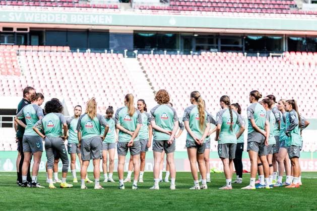 Football, Women, DFB Cup, Werder Bremen, Final training session