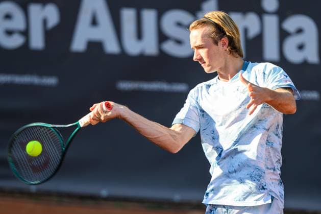 TENNIS - ATP, Tennis Herren DANUBE Upper Austria Open MAUTHAUSEN,AUSTRIA,30.APR.25 - TENNIS - ATP Challenger Tour, DANUBE Upper Austria Open. Image shows Lukas Neumayer (AUT).  GEPAxpictures xChristianxMoser