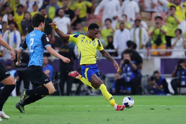 Al-Nassr FC vs Kawasaki Frontale - AFC Champions League Elite Semi Finals JEDDAH, SAUDI ARABIA - April 30: Jhon Duran of Team Al-Nassr FC during the AFC Champions League Elite Semi Finals match between Al-Nassr FC and Kawasaki Frontale at King Abdullah Sports City Stadium on April 30, 2025 in Jeddah, Saudi Arabia. Jeddah Saudi Arabia Copyright: xAbdullahxAhmedx
