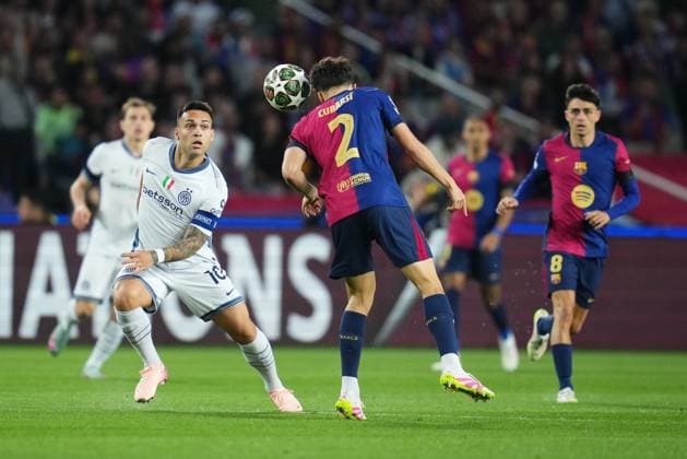 Barcelona, Spain, Season 2024 2025, UEFA Champions League, Semi-finals, first leg, FC Barcelona, Barca v FC Inter de Milan, Lluis Companys Stadium, 30 April 2025 Copyright: xBaguxBlancox xPressinphotox