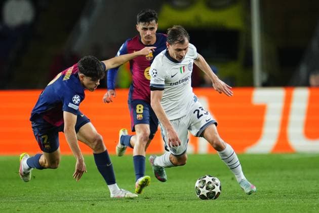 Barcelona, Spain, Season 2024 2025, UEFA Champions League, Semi-finals, first leg, FC Barcelona, Barca v FC Inter de Milan, Lluis Companys Stadium, 30 April 2025 Copyright: xBaguxBlancox xPressinphotox