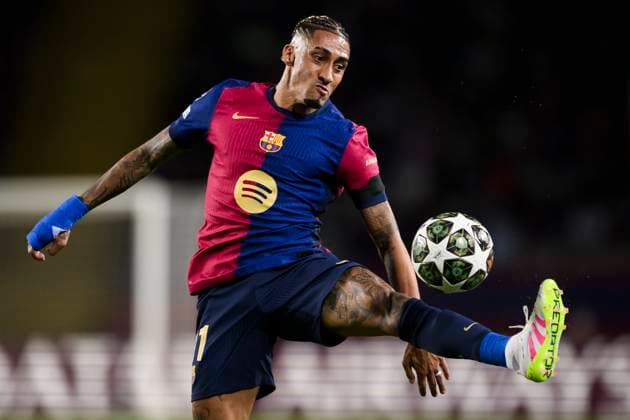 FC Barcelona, Barca v FC Internazionale - UEFA Champions League Raphinha of FC Barcelona in action during the UEFA Champions League 2024 25 semi-final first leg football match between FC Barcelona and FC Internazionale. Barcelona Spain Copyright: xNicolòxCampox