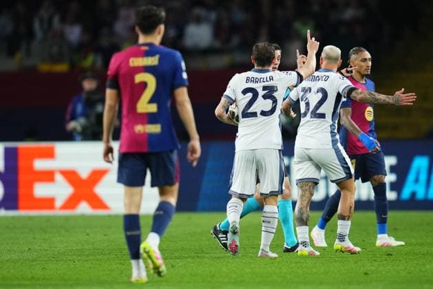 Barcelona, Spain, Season 2024 2025, UEFA Champions League, Semi-finals, first leg, FC Barcelona, Barca v FC Inter de Milan, Lluis Companys Stadium, 30 April 2025 Copyright: xBaguxBlancox xPressinphotox