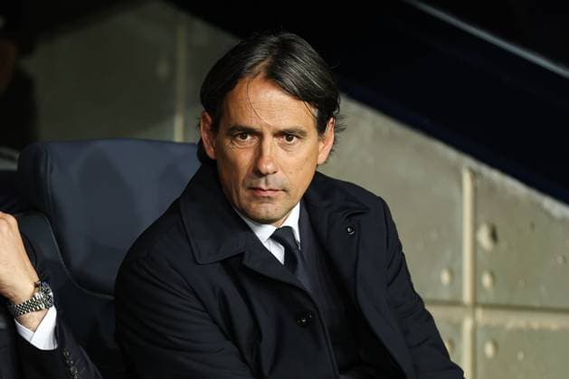 April 30, 2025, Barcelona, Barcelona, SPAIN: Simone Inzaghi, head coach of FC Internazionale looks on during the UEFA Champions League 2024 25 Semi Final First leg, match between FC Barcelona, Barca and FC Internazionale Milano at Estadi Olimpic Lluis Companys on April 30, 2025 in Barcelona, Spain. Barcelona SPAIN - ZUMAa181 20250430_zaa_a181_298 Copyright: xIrinaxR.xHipolitox