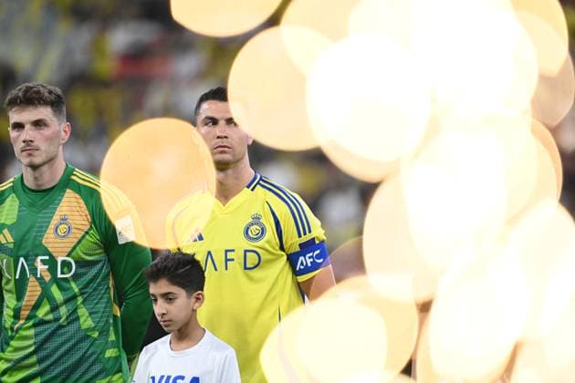 Al Nassr Club (KSA) vs Kawasaki Frontale (JPN) JEDDAH, SAUDI ARABIA - APRIL 30: Ronaldo Al Nassr Club (KSA) vs Kawasaki Frontale (JPN) during the AFC Champions League Elite match betweenc at alinma bank stadium at king abdullah sports city.