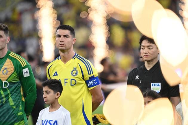 Al Nassr Club (KSA) vs Kawasaki Frontale (JPN) JEDDAH, SAUDI ARABIA - APRIL 30:Ronaldo Al Nassr Club (KSA) vs Kawasaki Frontale (JPN) during the AFC Champions League Elite match betweenc at alinma bank stadium at king abdullah sports city.