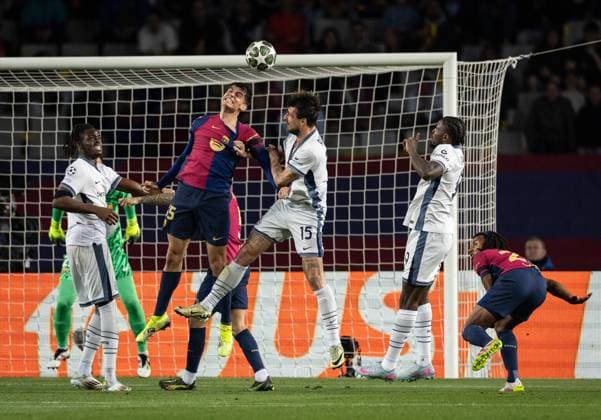 Barcelona vs Inter Martin in action during the game against Inter valid for Champions League at the Olimpic Lluis Companys stadium, in Barcelona, today april 30, 2025. Copyright: xx 0L3A2157