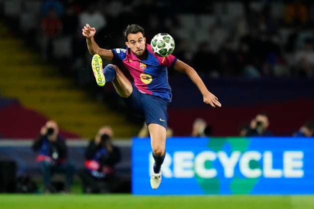 Bilder des Jahres 2025, Sport 04 April Sport Bilder des Tages FC Barcelona, Barca v FC Internazionale Milano - UEFA Champions League 2024 25 Semi Final First Leg Eric Garcia centre-back of Barcelona and Spain during the UEFA Champions League 2024 25 Semi Final First Leg match between FC Barcelona and FC Internazionale Milano at Estadi Olimpic Lluis Companys on April 30, 2025 in Barcelona, Spain. Barcelona Madrid Spain  Copyright: xJosexBretonx originalFilename:bretonhernandez-fcbarcel250430_npkst.jpg