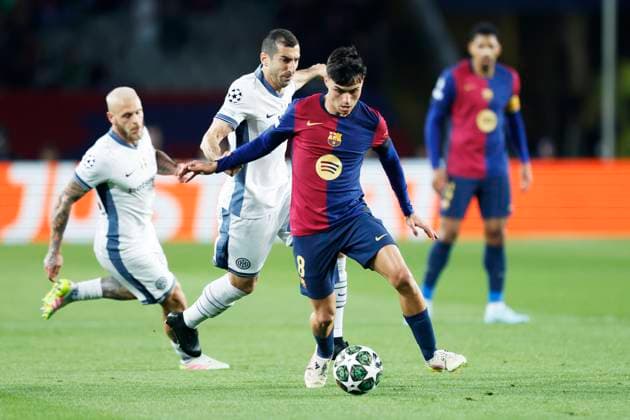 Pedri (Barcelona), APRIL 30, 2025 - Football Soccer : UEFA Champions League match between FC Barcelona, Barca 3-3 FC Internazionale Milano at the Estadi Olimpic Lluis Companys in Barcelona, Spain. Noxthirdxpartyxsales  (289168702)