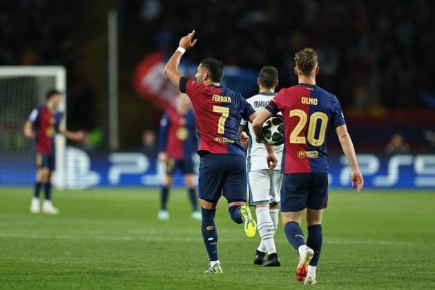 Ferran Torres (Barcelona), APRIL 30, 2025 - Football Soccer : Ferran Torres celebrate after his goal during UEFA Champions League Semi-finals 1st leg match between FC Barcelona, Barca 3-3 FC Internazionale Milano at the Estadi Olimpic Lluis Companys in Barcelona, Spain. Noxthirdxpartyxsales  (289171970)