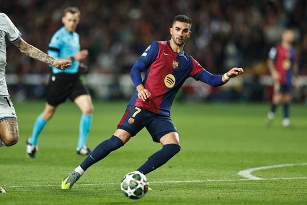 Ferran Torres (Barcelona), APRIL 30, 2025 - Football Soccer : UEFA Champions League Semi-finals 1st leg match between FC Barcelona, Barca 3-3 FC Internazionale Milano at the Estadi Olimpic Lluis Companys in Barcelona, Spain. Noxthirdxpartyxsales  (289171973)