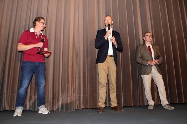 30 04 2025 Football season 2024 2025 Film premiere Cinema film premiere Cinema film premiere Aura of a legend for the 125th anniversary 125 years of FCN of 1 FC Nuremberg at Cinecitta Nuremberg The club celebrates its 125th birthday Sportfoto Zink DaMa xdaxmax Guido Seibelt Stadium announcer 1 FC Nuremberg Niels Rossow Board Member Strategy Marketing 1 FC Nuremberg FCN Peter Meier Chairman of the Supervisory Board 1 FC Nuremberg FCN welcome guests