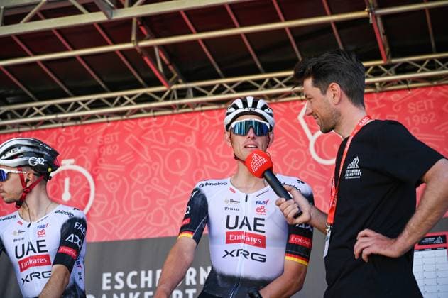 01 05 2025, xhfmx, Radsport Radklassiker 2025, Frankfurt Eschborn Nils Politt UAE Team Emirates DFL DFB REGULATIONS PROHIBIT ANY USE OF PHOTOGRAPHS as IMAGE SEQUENCES and or QUASI VIDEO Frankfurt am Main
