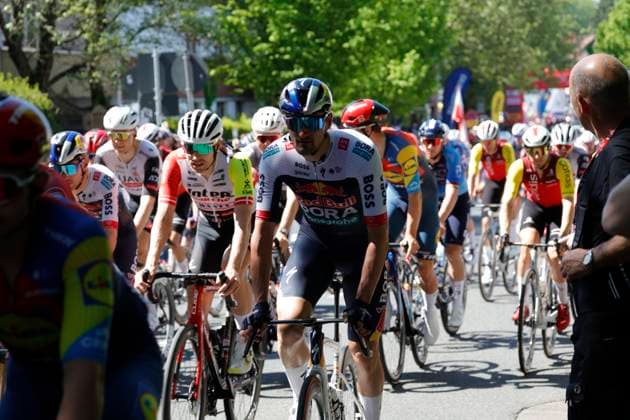 01 05 2025 Cycling Cycling Race Eschborn Frankfurt Main here Presentation of the teams and start Eschborn Frankfurt Hessen Germany