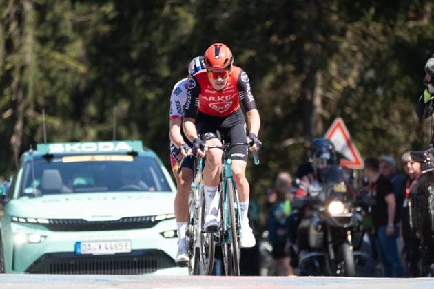 01 05 2025, xhfmx, Radsport Radklassiker 2025, Frankfurt Eschborn The leading duo Pierre Thierry Arkea B B Hotels crosses the Feldberg DFL DFB REGULATIONS PROHIBIT ANY USE OF PHOTOGRAPHS as IMAGE SEQUENCES and or QUASI VIDEO Frankfurt am Main