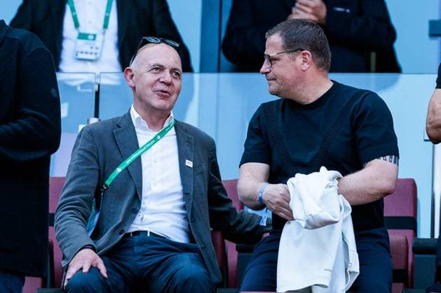 45 DFB Womens Cup Final FC Bayern Munich SV Werder Bremen, 01 05 2025 Bernd Neuendorf DFB President and Max Eberl Chief Sports Officer FC Bayern Munich 45 DFB Womens Cup Final FC Bayern Munich SV Werder Bremen, Cologne, RheinEnergiestadion, 01 05 2025 Copyright: xBEAUTIFULxSPORTS Wunderlx