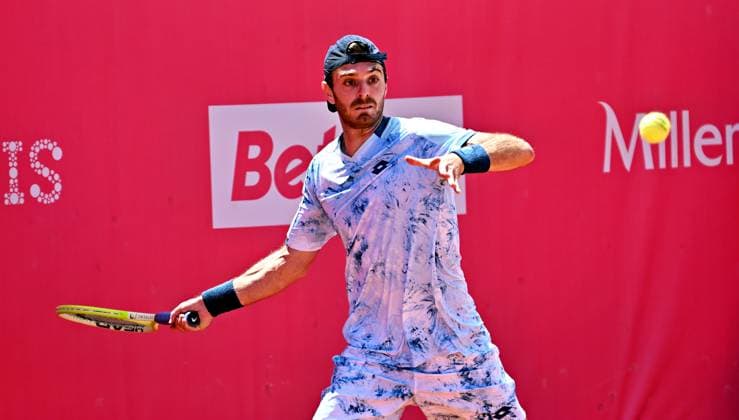 Italian Giovanni Fonio loses in the round of 16 at the Estoril Open Estoril Open, ATP 175 Challenge Tour, 01 05 2025, round of 16 Italian Giovanni FONIO lost in the round of 16 at the Estoril Open to second seeded American Alex Michelsen Estoril Estoril Tenis Club Lisbon Portugal
