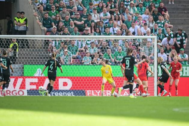 Soccer, DFB Cup Women, 20250501, FC Bayern Munich SV Werder Bremen In the picture Goal 3 1 Köln Rhein Energie Stadion Nordrhein Westfalen Germany Copyright: Passion2Press MarkusxFischerx