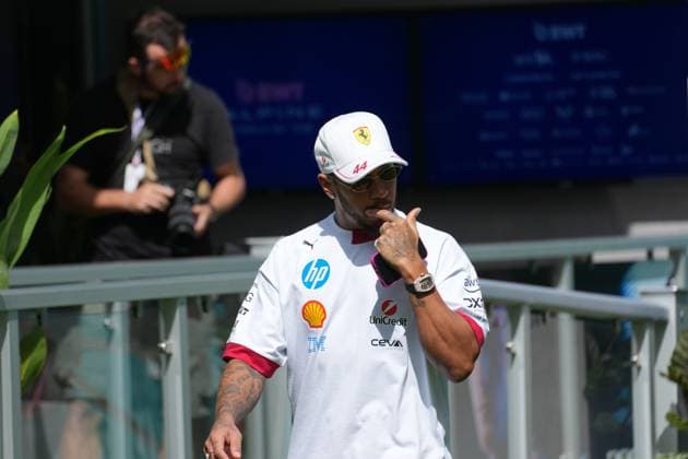 01 05 2025, Miami International Autodrome, Miami, Formula 1 Crypto com Miami Grand Prix 2025 ,in the picture Lewis Hamilton GBR , Scuderia Ferrari HP Photo by Hasan Bratic DeFodi Images