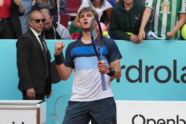 TENNIS - MUTUA MADRID OPEN 2025 Jack Draper of Grande-Bretagne during the Mutua Madrid Open 2025, ATP, Tennis Herren Masters 1000 and WTA, Tennis Damen 1000, tennis tournament on 01 May 2025 at Caja Magica in Madrid, Spain - Photo Laurent Lairys PSNEWZ MadridSpain  Copyright: xLaurentxLairysx