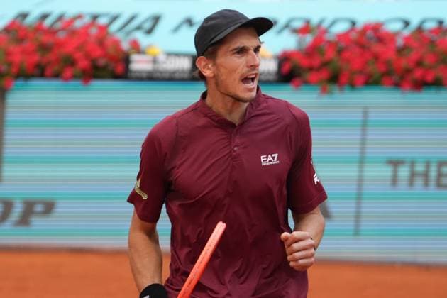 TENNIS - MUTUA MADRID OPEN 2025 Matteo Arnaldi of Italia during the Mutua Madrid Open 2025, ATP, Tennis Herren Masters 1000 and WTA, Tennis Damen 1000, tennis tournament on 01 May 2025 at Caja Magica in Madrid, Spain - Photo Laurent Lairys PSNEWZ MadridSpain  Copyright: xLaurentxLairysx