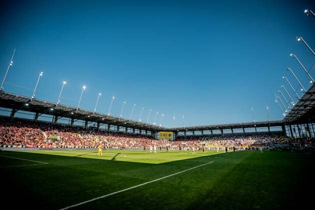 RUZOMBEROK - SPARTAK TRNAVA General view of the MOL Arena DAC Arena during the Slovak football cup final match between MFK Ruzomberok and Spartak Trnava at MOL Arena stadium on May 1, 2025 in Dunajska Streda, Slovakia. Photo by Branislav Racko Copyright: xBranislavxRackox AS0I9396