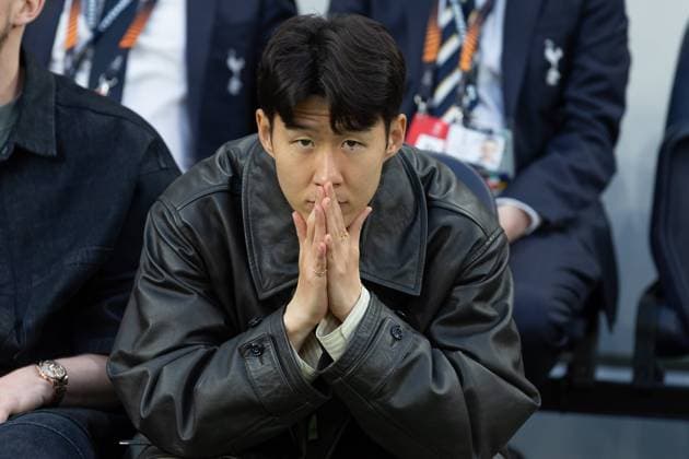 Tottenham Hotspur v FK Bodo Glimt, UEFA Europa League, Semi-Final, Leg 1 of 2, Football, Tottenham Hotspur Stadium, Tottenham, London, UK - 01 May 2025 A thoughtful Heung-Min Son of Tottenham Hotspur Tottenham Tottenham Hotspur Stadium London GBR, UK NEWSPAPERS OUT Copyright: xEllixBirchx