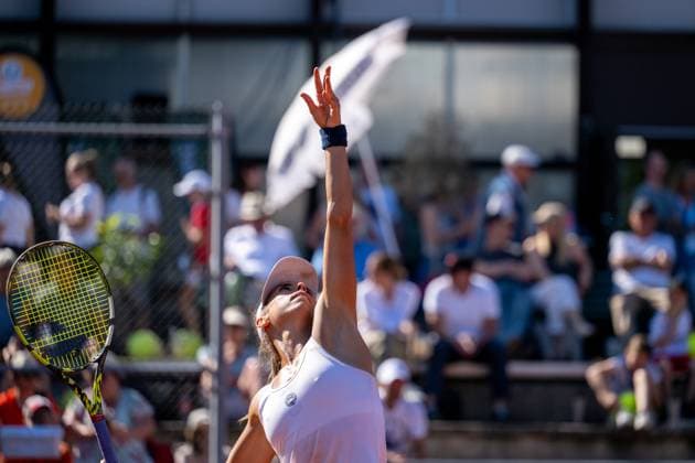 01 05 2025, GER, Women, ITF World Tennis Tour Wiesbaden Tennis Open Round of the last 16 Singles Wiesbaden Nordenstadt T2 Sports Health Club Hessen Germany
