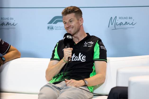 Formula 1 Crypto.com Miami Grand Prix 2025, Joe Pinchin OVERTAKE MAXPPP - Miami 01 05 2025 27 HULKENBERG Nico (ger), Stake F1 Team KICK Sauber, portrait during the Formula 1 Crypto.com Miami Grand Prix 2025, the 6th round of the 2025 FIA Formula 1 World Championship, WM, Weltmeisterschaft on the Miami International Autodrome from May 1 to 4, 2025, in Miami, United States Miami United States  Copyright: xOVERTAKE MAXPPPxJoexPinchinx OVT202505018716 OVT202505018716