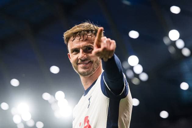 250501 James Maddison of Tottenham during the UEFA Europa League semi final football match between Tottenham and Bodo Glimt on May 1, 2025 in London Photo Marius Simensen BILDBYRAN COP 238 MM0042 bbeng bodo glimt football fotball fotboll semi final semifinale soccer spurs tottenham tottenham hotspur fc uefa europa league  Copyright: MARIUSxSIMENSEN BB250501BB993