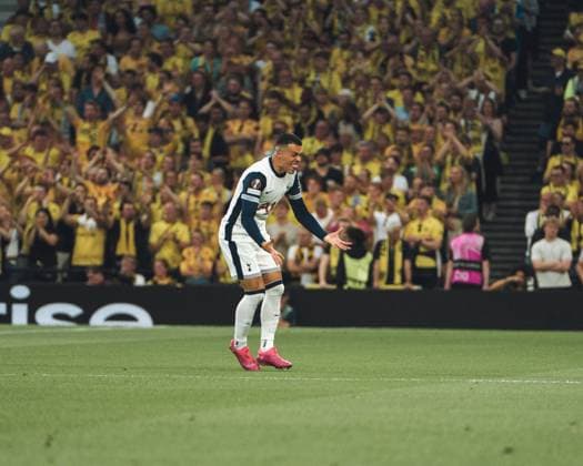 Tottenham Hotspur vs Bodo Glimt, UEFA Europa League Semi-Final 1st Leg, Tottenham Hotspur Stadium, 01-05-25 Tottenham Hotspur vs Bodo Glimt, UEFA Europa League Semi-Final 1st Leg, Tottenham Hotspur Stadium, 01-05-25 Pedro Porro celebrating Brennan Johsnon s goal Copyright: xPaddyxMckeownx