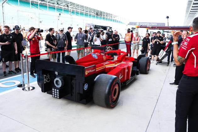 F1 - MIAMI GRAND PRIX 2025 Scuderia Ferrari Lego Car during the Formula 1 Crypto.com Miami Grand Prix 2025, 6th round of the 2025 FIA Formula One World Championship, WM, Weltmeisterschaft from May 2 to 4, 2025 on the Miami International Autodrome, in Miami Gardens, Florida, United States of America - Miami GardensUnited States  Copyright: xANTONINxVINCENTx
