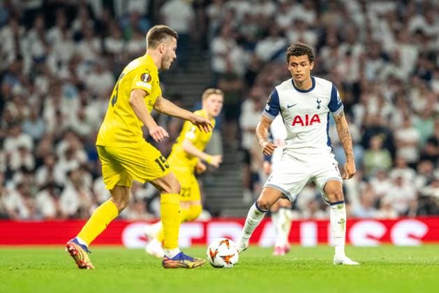 Tottenham Hotspur v Bodoe Glimt, UEFA Europa League football, London, England London, England. 01st, May 2025. Brennan Johnson (22) of Tottenham Hotspur seen during the UEFA Europa League match between Tottenham Hotspur and Bodoe Glimt at the Tottenham Hotspur Stadium in London. England, London  Copyright: xGonzalesxPhoto FrederikkexJensenx