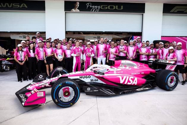 F1 - MIAMI GRAND PRIX 2025 Visa Cash App RB F1 Team special livery presentation during the Formula 1 Crypto.com Miami Grand Prix 2025, 6th round of the 2025 FIA Formula One World Championship, WM, Weltmeisterschaft from May 2 to 4, 2025 on the Miami International Autodrome, in Miami Gardens, Florida, United States of America - Miami GardensUnited States  Copyright: xEricxAlonsox