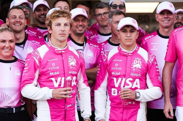 F1 - MIAMI GRAND PRIX 2025 LAWSON Liam (nzl), Visa Cash App RB F1 Team VCARB02, portrait and HADJAR Isack (fra), Visa Cash App RB F1 Team VCARB02, portrait during the Formula 1 Crypto.com Miami Grand Prix 2025, 6th round of the 2025 FIA Formula One World Championship, WM, Weltmeisterschaft from May 2 to 4, 2025 on the Miami International Autodrome, in Miami Gardens, Florida, United States of America - Miami GardensUnited States Copyright: xEricxAlonsox