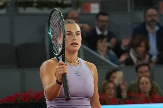 TENNIS - MUTUA MADRID OPEN 2025 Aryna Sabalenka of BiÃ lorussie during the Mutua Madrid Open 2025, ATP, Tennis Herren Masters 1000 and WTA, Tennis Damen 1000, tennis tournament on 01 May 2025 at Caja Magica in Madrid, Spain - Photo Laurent Lairys PSNEWZ MadridSpain  Copyright: xLaurentxLairysx