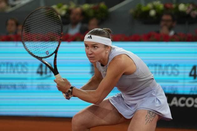 TENNIS - MUTUA MADRID OPEN 2025 Elina Svitolina of Ukraine during the Mutua Madrid Open 2025, ATP, Tennis Herren Masters 1000 and WTA, Tennis Damen 1000, tennis tournament on 01 May 2025 at Caja Magica in Madrid, Spain - Photo Laurent Lairys PSNEWZ MadridSpain  Copyright: xLaurentxLairysx