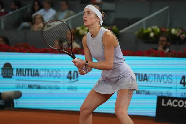 TENNIS - MUTUA MADRID OPEN 2025 Elina Svitolina of Ukraine during the Mutua Madrid Open 2025, ATP, Tennis Herren Masters 1000 and WTA, Tennis Damen 1000, tennis tournament on 01 May 2025 at Caja Magica in Madrid, Spain - Photo Laurent Lairys PSNEWZ MadridSpain  Copyright: xLaurentxLairysx