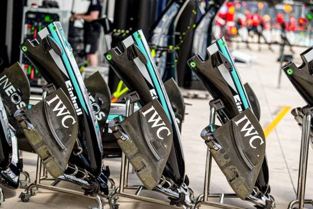 May 1, 2025, Miami, Florida, USA: Mercedes Garage.during Formula 1 Crypto.com Miami Grand Prix 2025 at Miami International Autodrome in Florida, USA, on May 1st-4th. Avens-Images.com Miami USA - ZUMAm217 20250501_zsp_m217_085 Copyright: xAlessioxDexMarcox