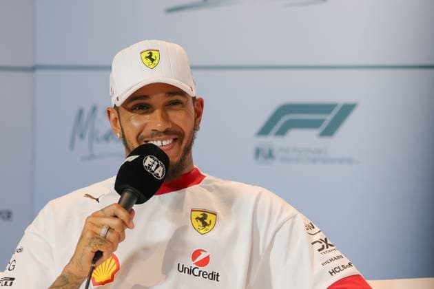 44 Lewis Hamilton GBR Scuderia Ferrari HP ITA SF25 Ferrari during the 2025 Formula One Miami Grand Prix, 6th round of the 2025 Formula 1 World Championship, taking place from May 2 to 3, 2025 on Miami International Autodrome, in Miami USA Photo by Philippe Nanchino Eurasia Sport Images Miami Miami International Autodrome Florida United States of America Copyright: x x2025xEurasiaxSportxImagesx jp-en-EuSpIm-MPS_PPN_GPF1_Miami_01Apr2025_US067