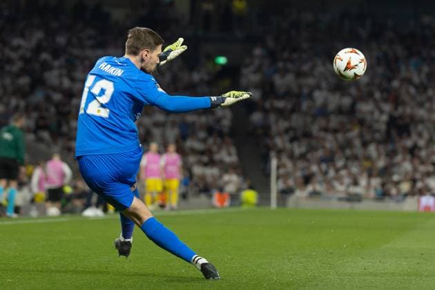 Tottenham Hotspur v FK Bodo Glimt, UEFA Europa League, Semi-Final, Leg 1 of 2, Football, Tottenham Hotspur Stadium, Tottenham, London, UK - 01 May 2025 Goalkeeper Nikita Haikin of FK Bodo Glimt Tottenham Tottenham Hotspur Stadium London GBR, UK NEWSPAPERS OUT Copyright: xEllixBirchx