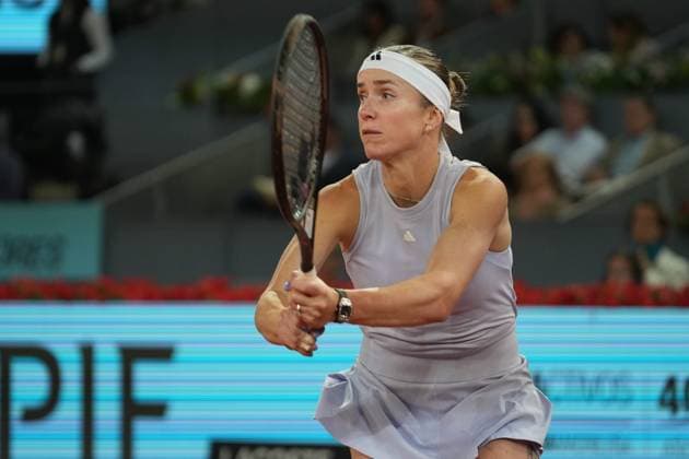 TENNIS - MUTUA MADRID OPEN 2025 Laurent Lairys MAXPPP - Elina Svitolina of Ukraine during the Mutua Madrid Open 2025, ATP, Tennis Herren Masters 1000 and WTA, Tennis Damen 1000, tennis tournament on 01 May 2025 at Caja Magica in Madrid, Spain - Photo Laurent Lairys MAXPPP Madrid Spain  Copyright: xMAXPPPxLaurentxLairysx LLR202505028841 LLR202505028841
