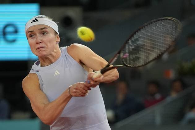 TENNIS - MUTUA MADRID OPEN 2025 Laurent Lairys MAXPPP - Elina Svitolina of Ukraine during the Mutua Madrid Open 2025, ATP, Tennis Herren Masters 1000 and WTA, Tennis Damen 1000, tennis tournament on 01 May 2025 at Caja Magica in Madrid, Spain - Photo Laurent Lairys MAXPPP Madrid Spain  Copyright: xMAXPPPxLaurentxLairysx LLR202505028843 LLR202505028843