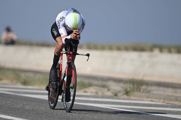 ARCEGA CASTILLO Luis Javier pictured in action during the time trials at the UCI Para-Cycling Road World Cup event, Thursday 01 May 2025, in Oostende. The UCI Para-Cycling Road World Cup takes place from 01 to 04 May in Oostende and Brugge. LUCxCLAESSEN  x122422679x